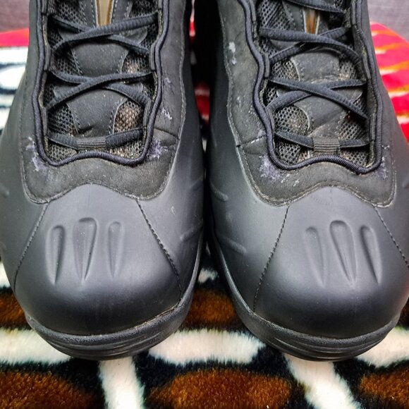 Size 12 Men Nike Total Air Foamposite Max 2011 Black Anthracite 472498-010 FLAW - Picture 8 of 16